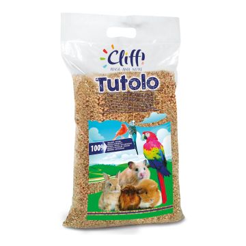 Cliffi tutolo naturale 8 l lettiera vegetale biodegradabile roditori e rettili tutolo di mais