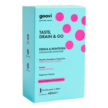 Goovi drenante melograno&frutti di bosco 24 stick pack