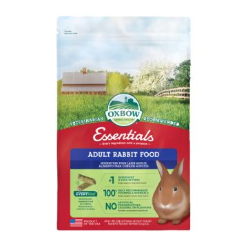 Oxbow adult rabbit food 2,27 kg pellet a base di fieno di fleolo essentials