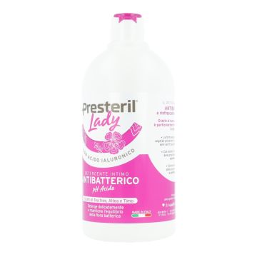 Lady presteril detergente intimo antibatterico/ph acido 500  ml