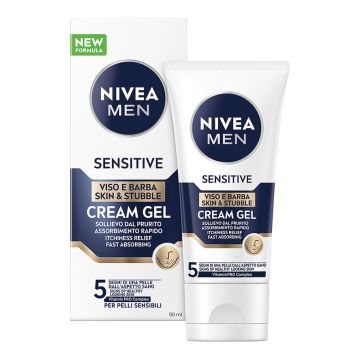 Nivea men sensitive cream gel viso & barba 50 ml