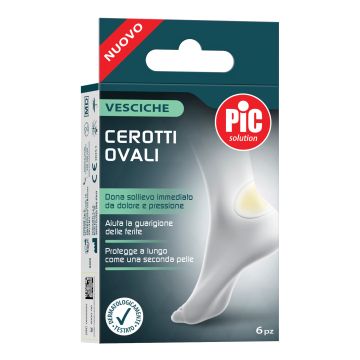 Pic Solution Cerotti Ovali Per Vesciche 44x69mm 6 Pezzi