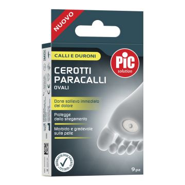 Pic Solution Cerotti Paracalli Ovali Confezione Da 9 Pezzi 2,8x1,8cm