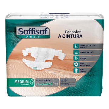 Pannolone mutandina a cintura super soffisof m 15 pezzi