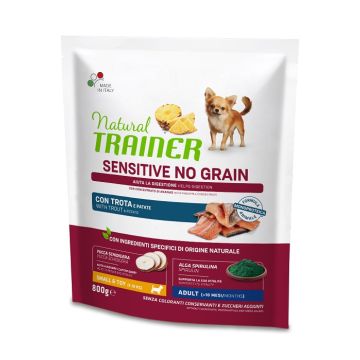 Trainer Cane Natural Sensitive No Grain Adulto Mini Trota 800 Gr