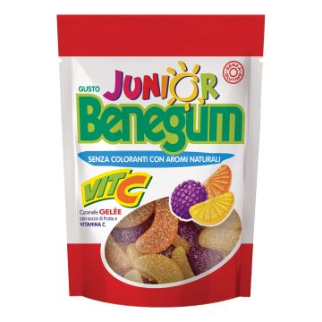 Benegum junior vita c caramelle gele' con succo di frutta e vitamina c 90 g