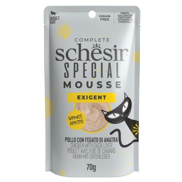 Schesir cat special exigent pollo con fegato di anatra 70 g