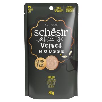 Schesir Gatto After Dark Velvet Mousse Adulto Pollo Busta 80 Gr
