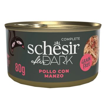 Schesir cat after dark pollo con manzo 80 g