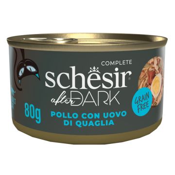Schesir cat after dark pollo con uovo di quaglia 80 g