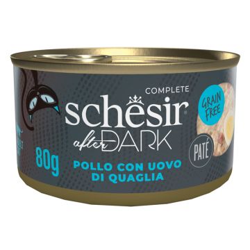 Schesir cat after dark pate' pollo con uovo di quaglia 80 g