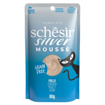 Schesir cat silver mousse pollo 80 g