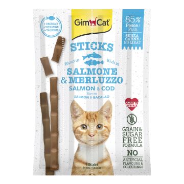 Gimcat sticks salmone&merluz