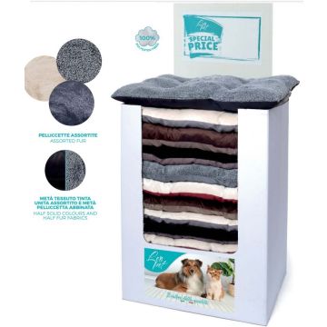 Leo Pet Cuscino Bomber Con Pelliccia 60X85 Cm (Fantasie Assortite)