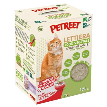 Petreet lettiera vegetale neutra 12 litri