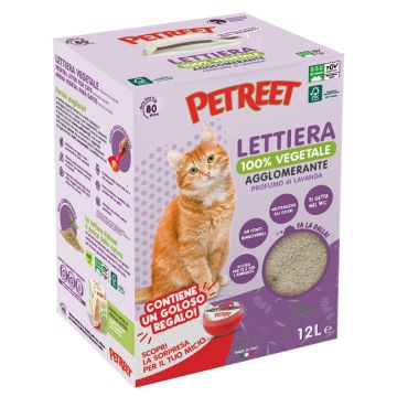 Petreet lettiera vegetale lavanda 12 litri