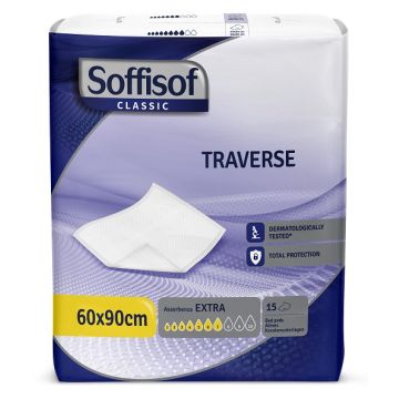 Traversa per incontinenza soffisof classic ultra 60x90 cm 15 pezzi