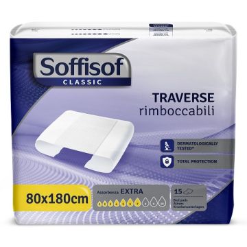 Traversa per incontinenza soffisof classic ultra 80x180 cm 15 pezzi