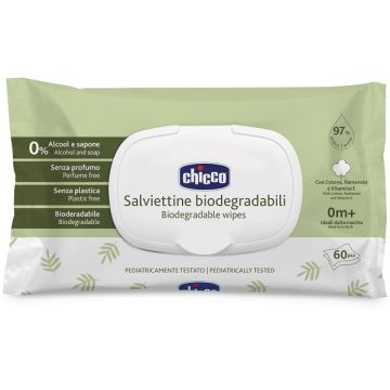 Chicco salviette bio 60 pezzi plaque