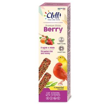 Cliffi sticks canarini frutti di bosco e miele berry 60 g