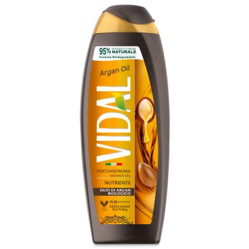 VIDAL - Argan Oil - Bagnodoccia Nutriente - Olio Di Argan Biologico 250 Ml
