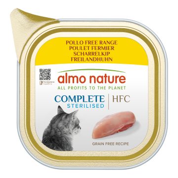 Hfc cat complete sterilizzato pollo free range chicken 85 g