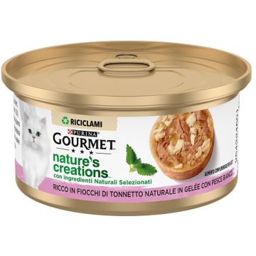 Gourmet nature's creations tonnetto con pesce bianco 70 g