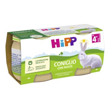 Hipp omogeneizzato coniglio con verdure 2 pezzi da 80 g