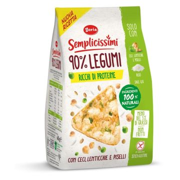 Doria semplicissimi snack 90% legumi ceci, lenticchie e piselli 60 g