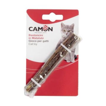 CAMON GATTO GIOCO BASTONCINI CON MATATABI CF. (5x12) CM 10 GR CAMON GATTO GIOCO BASTONCINI CON MATATABI CF. (5x12) CM 10 GR
