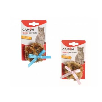 Camon Gatto Gioco Pompom Con Catnip Rosa/Azzurro