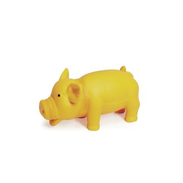 CAMON CANE GIOCO MAIALINO SONORO IN LATTICE CON OVATTA 23 CM CAMON CANE GIOCO MAIALINO SONORO IN LATTICE CON OVATTA 23 CM