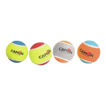 Camon Cane Gioco Palla Da Tennis In Gomma Rimbalzante 7,2 Cm (Colori Assortiti)