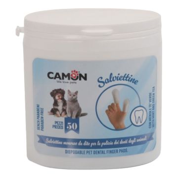 Salviettina da dito pulizia denti 50 pezzi 6 confezioni la095/b