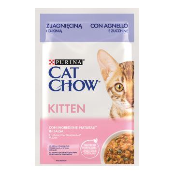 Cat chow kitten agnello e zucchine 85 g