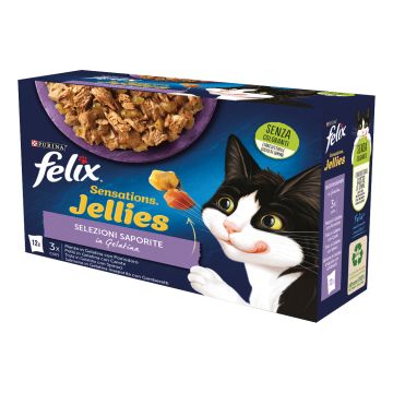 Felix sensations jellies selezioni saporite 85 g 12 pezzi Felix sensations jellies selezioni saporite 85 g 12 pezzi
