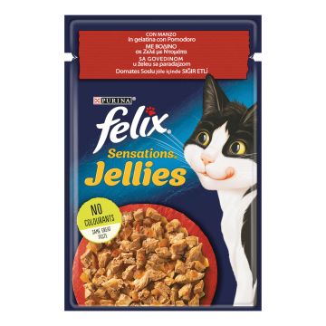 Felix sensations manzo in gelatina con pomodoro 26x85 g it