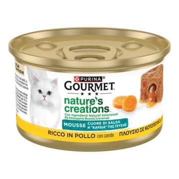 Gourmet nature's creations mousse cuore di salsa pollo e carote 85 g