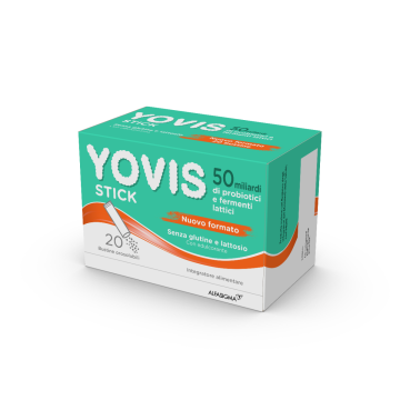 Yovis Stick 50 Miliari Integratore Fermenti Lattici Vivi e Probiotici 20 Stick