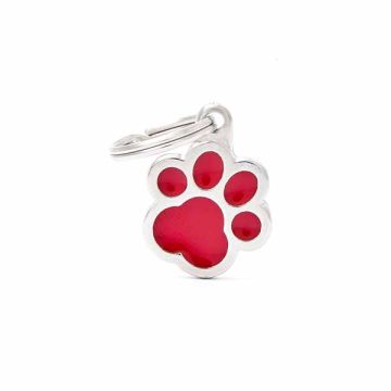 My Family Medaglietta Red Pawprint