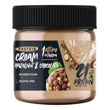 Crema proteica 21% protein nocciole cacao 180 g