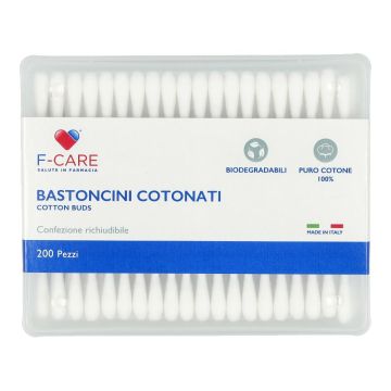 F care bastoncini cotonati 200 pezzi