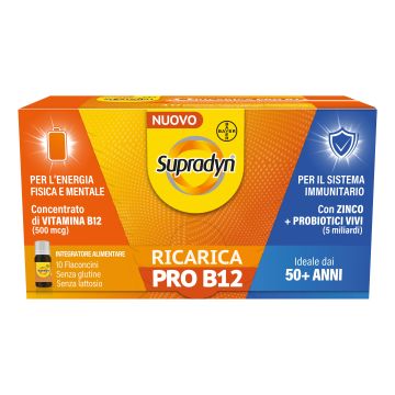 Supradyn Ricarica Pro B12 Integratore Vitamina B12 e Zinco 10