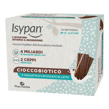 Isypan cioccobiotico latte 8 pezzi