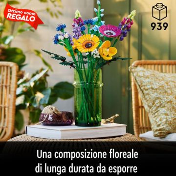 Lego icons bouquet fiori selvatici