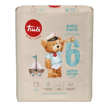 Trudi baby care pants extra large 15+ kg 17 pezzi
