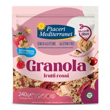 Piaceri mediterranei granola frutti rossi 240 g