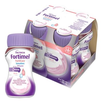 Fortimel forticare sensation 2,4 kcal/ml lampone rinfrescante 4 pezzi da 125 ml