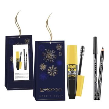 Bellaoggi make a wish mini kit eye kajal + bomb h24 mascara
