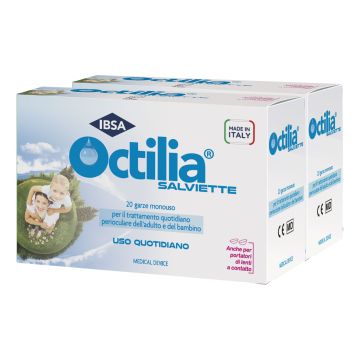 Octilia salviette perioculari 20 garze in viscosa non sterili